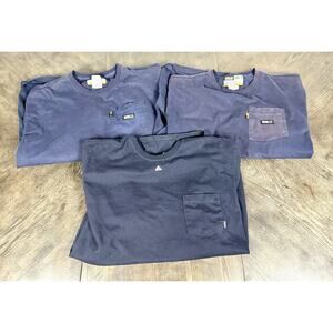 Lot Of 3 Berne & Bulwark FR Flame Resistant Long Short Sleeve Shirt Mens Sz 3XL